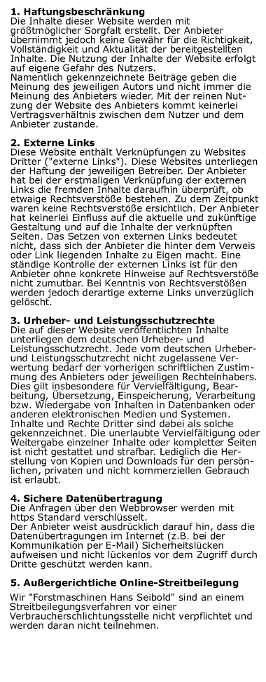 Rechtliche Hinweise